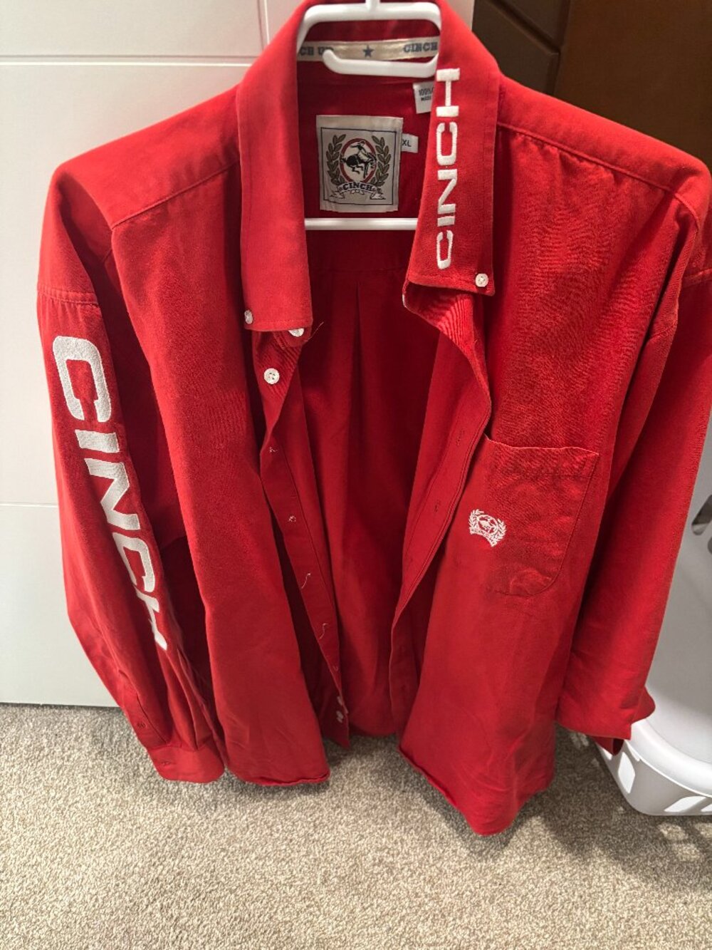 XL Cinch Rodeo Shirt Full contestant Embroidery